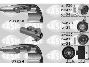 SASIC 1756048 paskirstymo diržo komplektas 
 Techninės priežiūros dalys -> Papildomas remontas