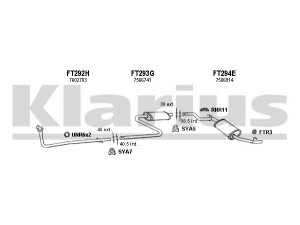 KLARIUS 330201U išmetimo sistema 
 Išmetimo sistema -> Išmetimo sistema, visa