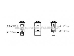 AVA QUALITY COOLING AL1105 išsiplėtimo vožtuvas, oro kondicionavimas 
 Oro kondicionavimas -> Vožtuvai
60779304, 77365149, 24513002