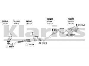 KLARIUS 391444E išmetimo sistema