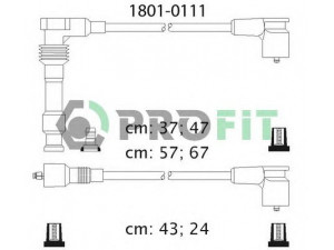PROFIT 1801-0111 uždegimo laido komplektas 
 Kibirkšties / kaitinamasis uždegimas -> Uždegimo laidai/jungtys
1612505, 1612506, 1612507, 90350565