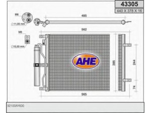 AHE 43305 kondensatorius, oro kondicionierius 
 Oro kondicionavimas -> Kondensatorius
92100AY600