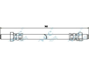 APEC braking HOS3120 stabdžių žarnelė 
 Stabdžių sistema -> Stabdžių žarnelės
1205977, 1229100, 12291001