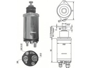 MAGNETI MARELLI 940113050297 solenoidinis jungiklis, starteris