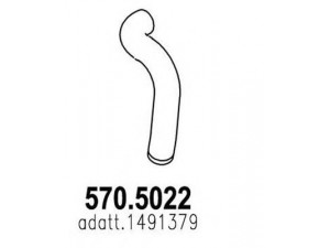 ASSO 570.5022 išleidimo kolektorius 
 Išmetimo sistema -> Išmetimo vamzdžiai
1491379