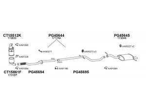 VENEPORTE 450258 išmetimo sistema 
 Išmetimo sistema -> Išmetimo sistema, visa