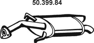 EBERSPÄCHER 50.399.84 galinis duslintuvas 
 Išmetimo sistema -> Duslintuvas
MR373949