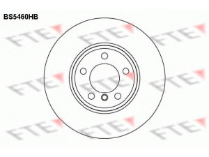 FTE BS5460HB stabdžių diskas 
 Stabdžių sistema -> Diskinis stabdys -> Stabdžių diskas
34 11 6 750 265