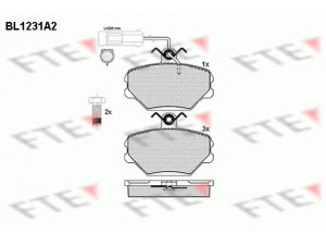 FTE BL1231A2 stabdžių trinkelių rinkinys, diskinis stabdys 
 Techninės priežiūros dalys -> Papildomas remontas
5888781, 5892330, 793120, 793382
