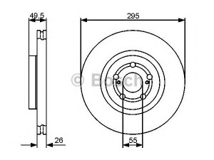 BOSCH 0 986 479 423 stabdžių diskas 
 Stabdžių sistema -> Diskinis stabdys -> Stabdžių diskas
43512 05050, 43512 05070, 43512 05110