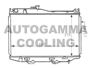 AUTOGAMMA 101004 radiatorius, variklio aušinimas
1640028080