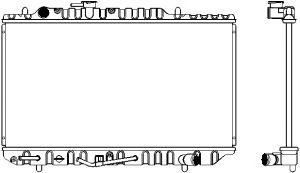 SAKURA  Automotive 1160-0102 radiatorius, variklio aušinimas