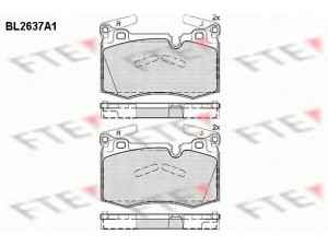 FTE BL2637A1 stabdžių trinkelių rinkinys, diskinis stabdys 
 Techninės priežiūros dalys -> Papildomas remontas
34 11 6 778 719, 34 11 6 784 726