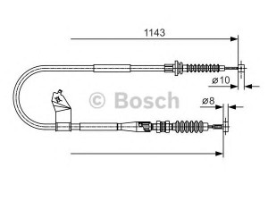 BOSCH 1 987 482 055 trosas, stovėjimo stabdys 
 Stabdžių sistema -> Valdymo svirtys/trosai
NC10-44-410A, NC10-44-410B