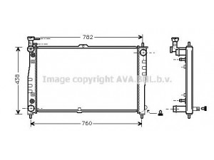 AVA QUALITY COOLING KA2021 radiatorius, variklio aušinimas 
 Aušinimo sistema -> Radiatorius/alyvos aušintuvas -> Radiatorius/dalys
0K55815200, 0K55815200A, 0K55815200B