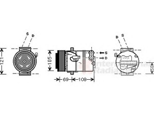 VAN WEZEL 3700K426 kompresorius, oro kondicionierius 
 Oro kondicionavimas -> Kompresorius/dalys
13124749, 1854171, 1854527, 6854058-13124749