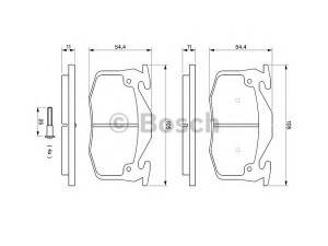 BOSCH 0 986 461 149 stabdžių trinkelių rinkinys, diskinis stabdys 
 Techninės priežiūros dalys -> Papildomas remontas
77 01 203 668, 77 01 203 919, 77 01 204 036
