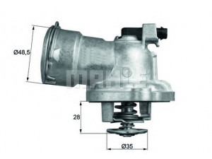 BEHR TM 28 87 termostatas, aušinimo skystis 
 Aušinimo sistema -> Termostatas/tarpiklis -> Thermostat
6801 4141AA, 642 200 04 15