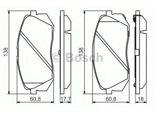 BOSCH 0 986 494 559 stabdžių trinkelių rinkinys, diskinis stabdys 
 Techninės priežiūros dalys -> Papildomas remontas
581012YA00, 581013ZA10, 581013ZA70