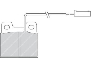 FERODO FDB728 stabdžių trinkelių rinkinys, diskinis stabdys 
 Techninės priežiūros dalys -> Papildomas remontas