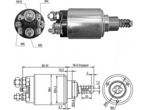 MAGNETI MARELLI 940113050459 solenoidinis jungiklis, starteris