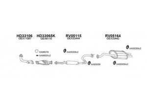 VENEPORTE 050063 išmetimo sistema 
 Išmetimo sistema -> Išmetimo sistema, visa