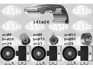 SASIC 1756049 paskirstymo diržo komplektas 
 Techninės priežiūros dalys -> Papildomas remontas
076198119
