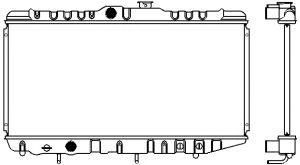 SAKURA  Automotive 1460-0110 radiatorius, variklio aušinimas