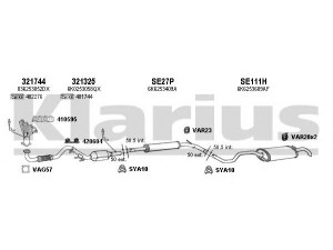 KLARIUS 790220U išmetimo sistema 
 Išmetimo sistema -> Išmetimo sistema, visa
