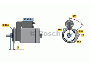 BOSCH 0 986 016 790 starteris 
 Elektros įranga -> Starterio sistema -> Starteris
036 911 023 Q, 085 911 023 J, 036 911 023 Q