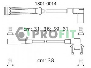 PROFIT 1801-0014 uždegimo laido komplektas 
 Kibirkšties / kaitinamasis uždegimas -> Uždegimo laidai/jungtys
7700742835, 7700749517