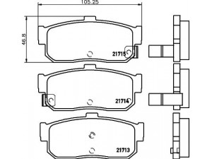 HELLA PAGID 8DB 355 016-561 stabdžių trinkelių rinkinys, diskinis stabdys 
 Techninės priežiūros dalys -> Papildomas remontas
440600N690, 4406031U90, 440604U090