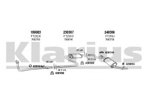 KLARIUS 330190E išmetimo sistema 
 Išmetimo sistema -> Išmetimo sistema, visa