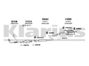 KLARIUS 450065E išmetimo sistema