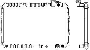 SAKURA  Automotive 1211-0216 radiatorius, variklio aušinimas