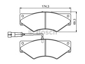 BOSCH 0 986 494 296 stabdžių trinkelių rinkinys, diskinis stabdys 
 Techninės priežiūros dalys -> Papildomas remontas
1906427