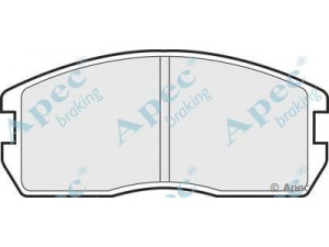APEC braking PAD437 stabdžių trinkelių rinkinys, diskinis stabdys 
 Techninės priežiūros dalys -> Papildomas remontas
MB277542, MB366969, MB407460, MB534583
