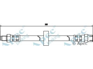 APEC braking HOS3170 stabdžių žarnelė 
 Stabdžių sistema -> Stabdžių žarnelės
1329594, 13295944