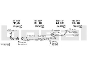 BOSAL 050.064.50 išmetimo sistema 
 Išmetimo sistema -> Išmetimo sistema, visa