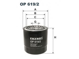 FILTRON OP619/2 alyvos filtras 
 Filtrai -> Alyvos filtras
9091530003, 90915300038T, 9091550003