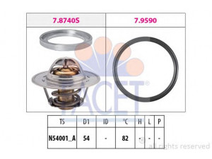 FACET 7.8740 termostatas, aušinimo skystis 
 Aušinimo sistema -> Termostatas/tarpiklis -> Thermostat