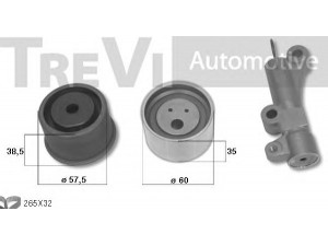 TREVI AUTOMOTIVE KD1516 paskirstymo diržo komplektas 
 Techninės priežiūros dalys -> Papildomas remontas