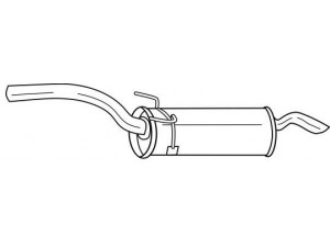 AKS DASIS SG12627 galinis duslintuvas 
 Išmetimo sistema -> Duslintuvas
9456123380