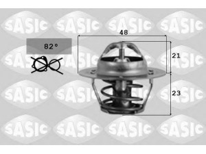 SASIC 9000069 termostatas, aušinimo skystis 
 Aušinimo sistema -> Termostatas/tarpiklis -> Thermostat
1007754, 1211553, 1303374