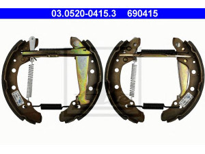 ATE 03.0520-0415.3 stabdžių trinkelių komplektas 
 Techninės priežiūros dalys -> Papildomas remontas