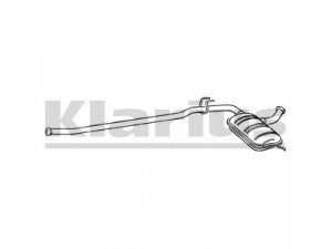 KLARIUS 260270 vidurinis duslintuvas 
 Išmetimo sistema -> Duslintuvas
7700767071, 7700772976