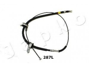 JAPKO 131287L trosas, stovėjimo stabdys 
 Stabdžių sistema -> Valdymo svirtys/trosai
4643017050