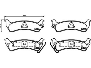 HELLA PAGID 8DB 355 013-091 stabdžių trinkelių rinkinys, diskinis stabdys 
 Techninės priežiūros dalys -> Papildomas remontas
04796344, 04883717AA, 4796344