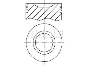 MAHLE ORIGINAL E59900 1.00 stūmoklis