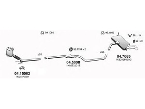ASSO ART3174 išmetimo sistema 
 Išmetimo sistema -> Išmetimo sistema, visa